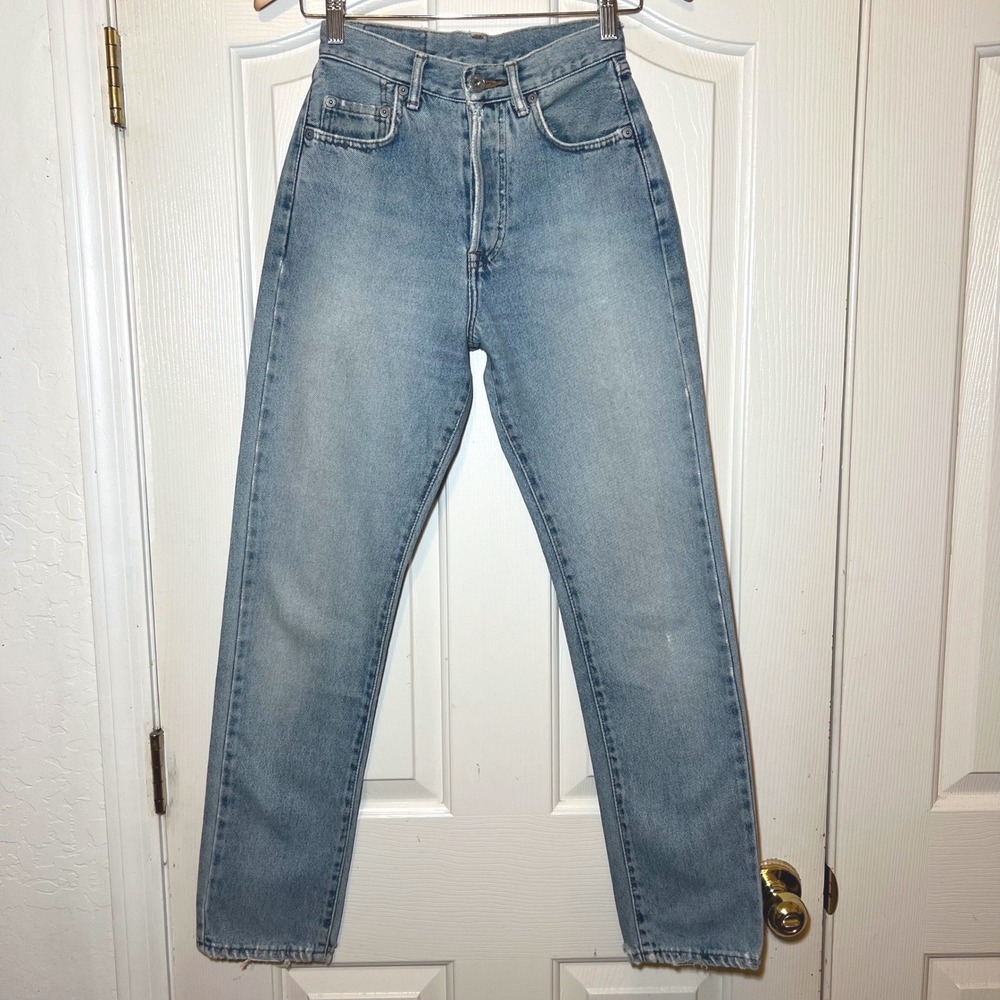 Vintage 90's Liberto Jeans Made in Italy Rare distressed Button Fly Size 24